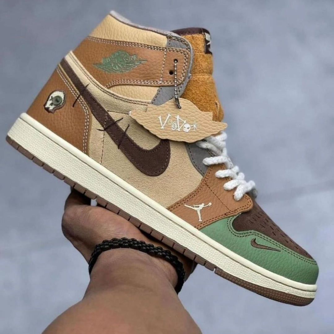 Air Jordan 1 Retro Flax & Green