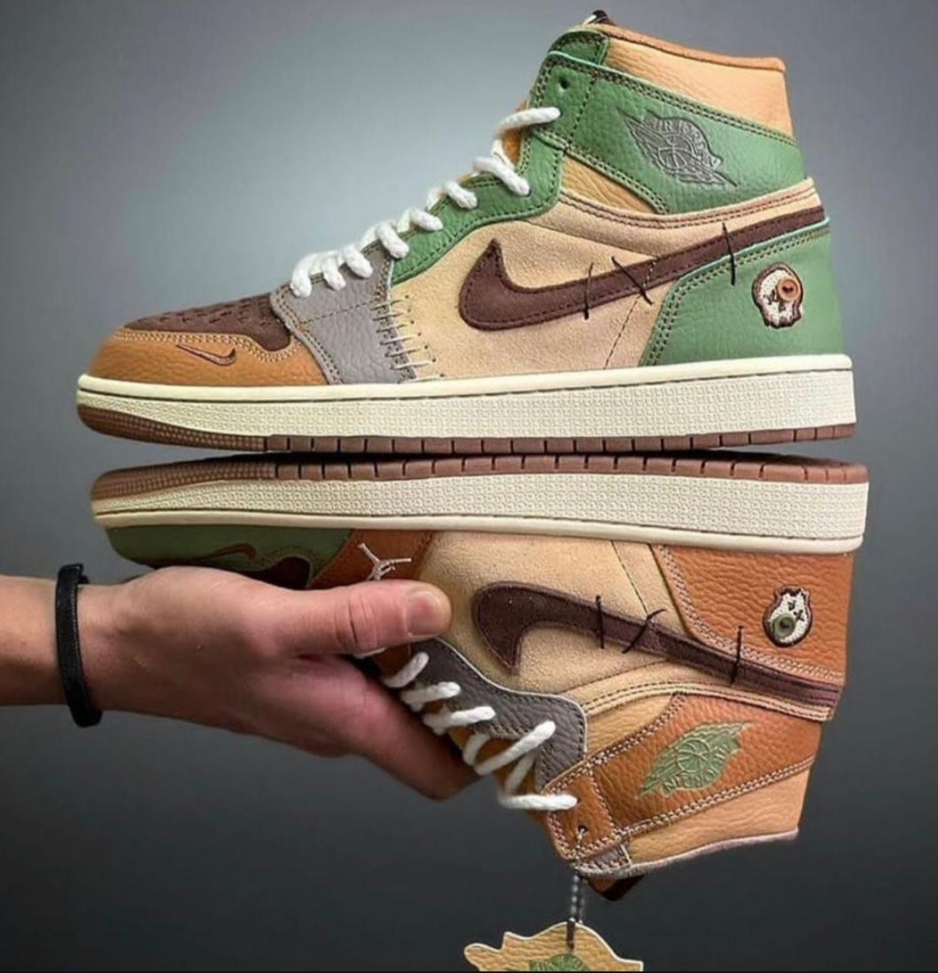 Air Jordan 1 Retro Flax & Green